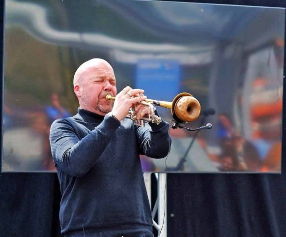 Toonmeester en trompettist André Heuvelman zette de toon