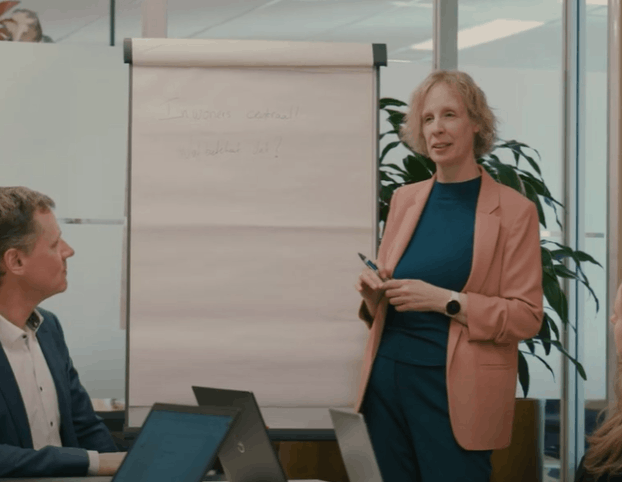 Martine Visser geeft een presentatie over participatie